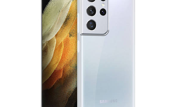 Crong Crystal Slim Cover - Etui Samsung Galaxy S21 Ultra (przezroczysty) - zdjęcie 2
