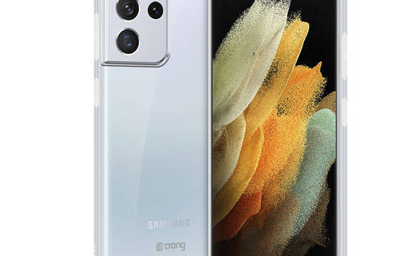 Crong Crystal Slim Cover - Etui Samsung Galaxy S21 Ultra (przezroczysty) - zdjęcie 3