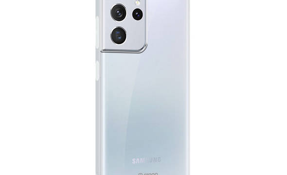 Crong Crystal Slim Cover - Etui Samsung Galaxy S21 Ultra (przezroczysty) - zdjęcie 5