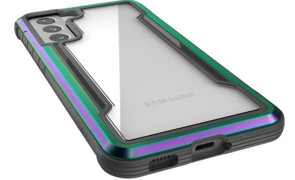 X-Doria Raptic Shield - Etui aluminiowe Samsung Galaxy S21 (Antimicrobial protection) (Iridescent) - zdjęcie 5