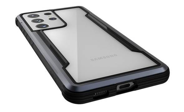 X-Doria Raptic Shield - Etui aluminiowe Samsung Galaxy S21 Ultra (Antimicrobial protection) (Black) - zdjęcie 5
