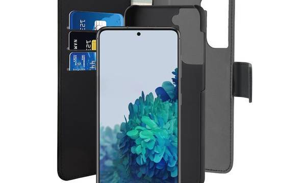 PURO Wallet Detachable - Etui 2w1 Samsung Galaxy S21 (czarny) - zdjęcie 2