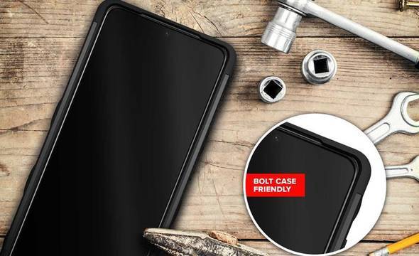 Zizo Bolt Cover - Pancerne etui Samsung Galaxy S21 Ultra 5G ze szkłem 9H na ekran + podstawka & uchwyt do paska (czarny) - zdjęcie 2