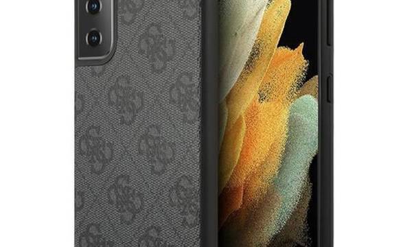 Guess 4G Metal Logo - Etui Samsung Galaxy S21+ (szary) - zdjęcie 1