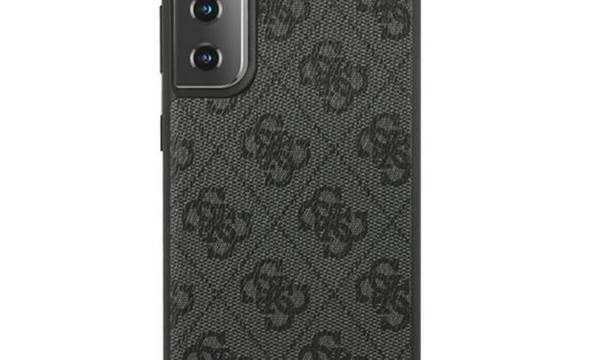 Guess 4G Metal Logo - Etui Samsung Galaxy S21+ (szary) - zdjęcie 3