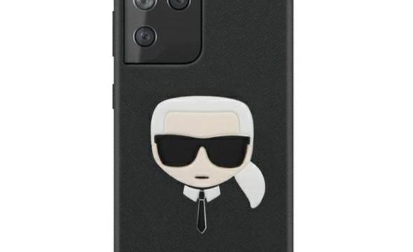 Karl Lagerfeld Saffiano Ikonik Karl`s Head - Etui Samsung Galaxy S21 Ultra (czarny) - zdjęcie 1