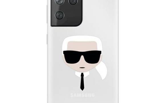 Karl Lagerfeld Head - Etui Samsung Galaxy S21 Ultra (przezroczysty) - zdjęcie 1