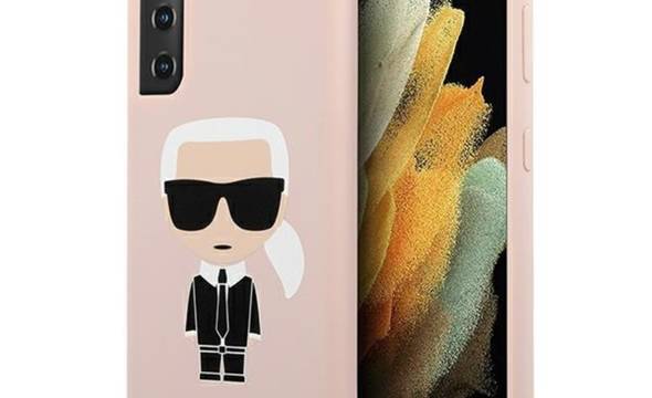 Karl Lagerfeld Fullbody Silicone Iconic - Etui Samsung Galaxy S21 (Różowy) - zdjęcie 1