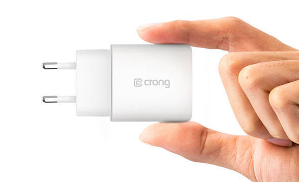 Crong USB-C Travel Charger – Ładowarka sieciowa USB-C Power Delivery 20W (biały) - zdjęcie 6