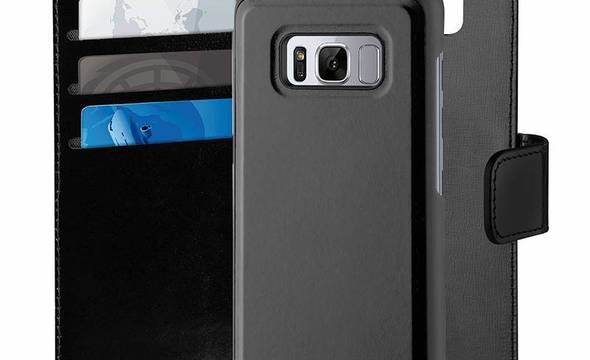 PURO Duetto Wallet Detachable - Skórzane etui 2w1 Samsung Galaxy S8 (czarny) - zdjęcie 2