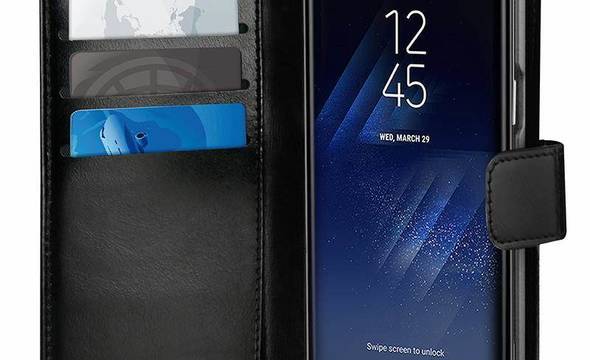 PURO Duetto Wallet Detachable - Skórzane etui 2w1 Samsung Galaxy S8 (czarny) - zdjęcie 3