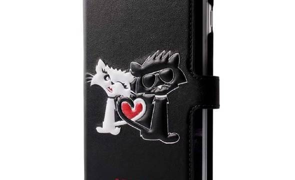 Karl Lagerfeld Choupette In Love Booktype Case - Etui Samsung Galaxy S8 z klapką (Black) - zdjęcie 1