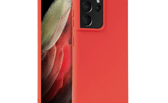 Crong Color Cover - Etui Samsung Galaxy S21 Ultra (czerwony) - zdjęcie 1