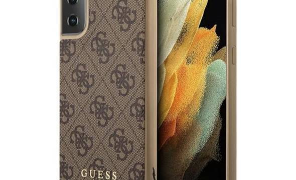 Guess 4G Charms Collection - Etui iPhone Samsung Galaxy S21+ (brązowy) - zdjęcie 1