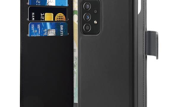 PURO Wallet Detachable - Etui 2w1 Samsung Galaxy A72 5G / A72 4G (czarny) - zdjęcie 1