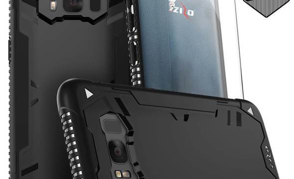 Zizo Proton Case - Pancerne etui Samsung Galaxy S8 ze szkłem 9H na ekran (czarny) - zdjęcie 1