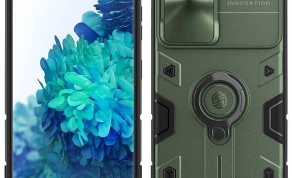 Nillkin CamShield Armor - Etui Samsung Galaxy S21 Ultra (Dark Green) - zdjęcie 1