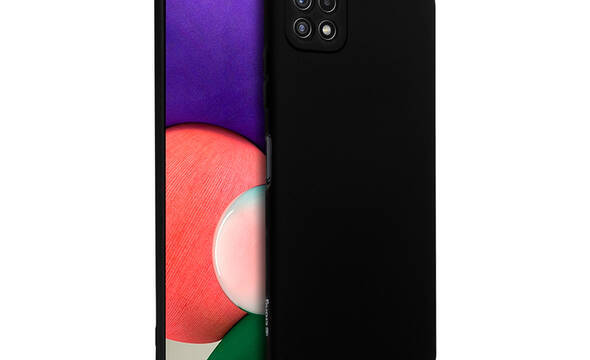 Crong Color Cover - Etui Samsung Galaxy A22 5G (czarny) - zdjęcie 1