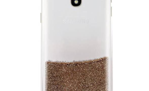 PURO Sand Cover - Etui Samsung Galaxy J3 (2017) (liquid & glitters Gold) - zdjęcie 1