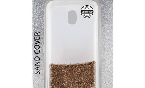 PURO Sand Cover - Etui Samsung Galaxy J3 (2017) (liquid & glitters Gold) - zdjęcie 2