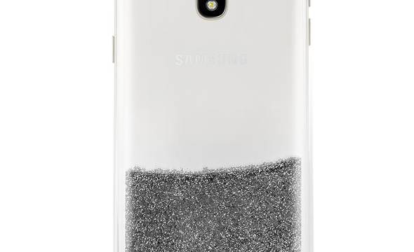 PURO Sand Cover - Etui Samsung Galaxy J3 (2017) (liquid & glitters Silver) - zdjęcie 1