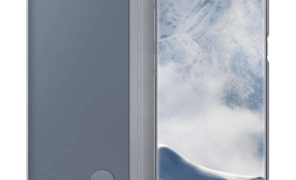 Samsung Clear View Standing Cover - Etui z klapką Samsung Galaxy S8+ w/ stand-up (srebrny) - zdjęcie 3
