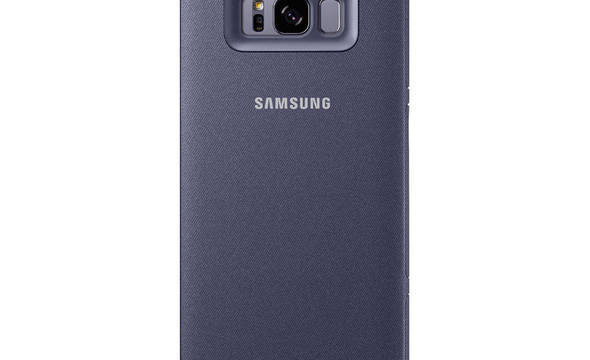 Samsung LED View Cover - Etui z klapką + kieszeń na kartę Samsung Galaxy S8+ (fioletowy) - zdjęcie 2