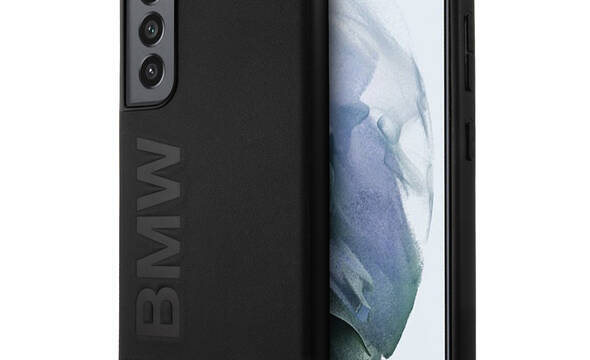 Bmw Leather Hot Stamp - Etui Samsung Galaxy S21 FE (czarny) - zdjęcie 1