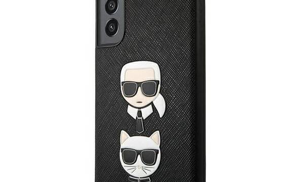 Karl Lagerfeld Saffiano Karl & Choupette Heads - Etui Samsung Galaxy S21 FE (czarny) - zdjęcie 2