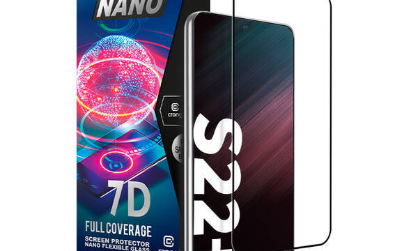 Crong 7D Nano Flexible Glass - Szkło hybrydowe 9H na cały ekran Samsung Galaxy S22+ - zdjęcie 1