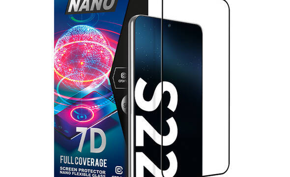 Crong 7D Nano Flexible Glass - Szkło hybrydowe 9H na cały ekran Samsung Galaxy S22 - zdjęcie 1