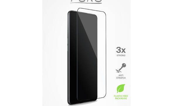 PURO Frame Tempered Glass - Szkło ochronne hartowane na ekran Samsung Galaxy S22 Ultra (czarna ramka) - zdjęcie 2