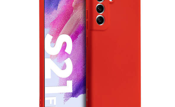 Crong Color Cover - Etui Samsung Galaxy S21 FE (czerwony) - zdjęcie 1