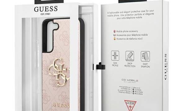 Guess 4G Big Metal Logo - Etui Samsung Galaxy S22 (różowy) - zdjęcie 8