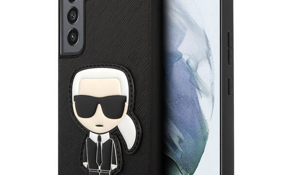 Karl Lagerfeld Saffiano Ikonik Patch - Etui Samsung Galaxy S22 (czarny) - zdjęcie 1