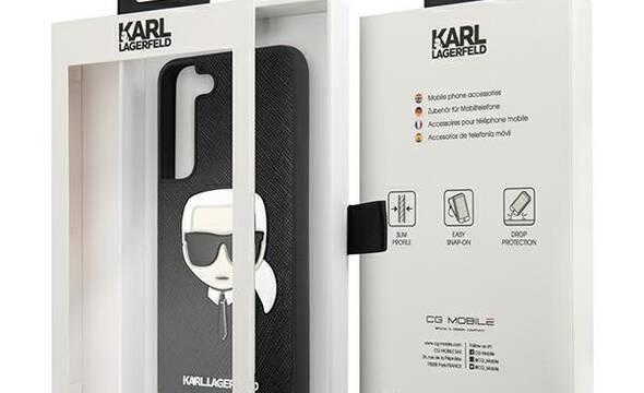 Karl Lagerfeld Saffiano Ikonik Karl`s Head - Etui Samsung Galaxy S22+ (czarny) - zdjęcie 7
