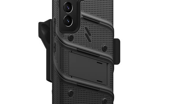ZIZO BOLT Series - Pancerne etui Samsung Galaxy S22 ze szkłem 9H na ekran + uchwyt z podstawką (czarny) - zdjęcie 4