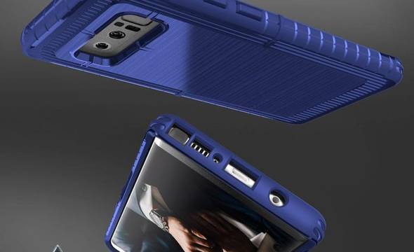 Zizo Dynite Cover - Etui Samsung Galaxy Note 8 (2017) + szkło 9H na ekran (Dark Blue) - zdjęcie 6