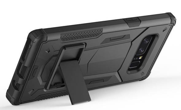 Zizo Hybrid Transformer Cover - Pancerne etui Samsung Galaxy Note 8 (2017) z podstawką (Black/Black) - zdjęcie 4