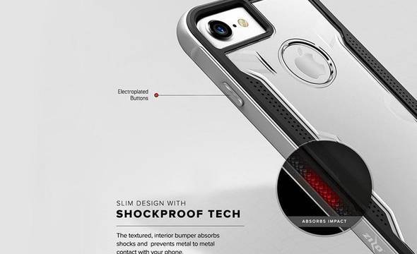 Zizo Shock Case - Pancerne etui Samsung Galaxy Note 8 (2017) z hartowanym szkłem na ekran (Silver/Gray) - zdjęcie 4
