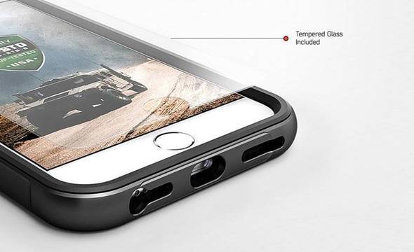 Zizo Shock Case - Pancerne etui Samsung Galaxy Note 8 (2017) z hartowanym szkłem na ekran (Silver/Gray) - zdjęcie 5