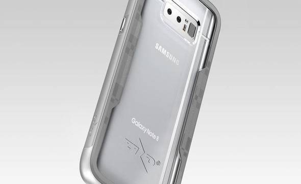 Zizo Shock Case - Pancerne etui Samsung Galaxy Note 8 (2017) z hartowanym szkłem na ekran (Silver/Gray) - zdjęcie 8