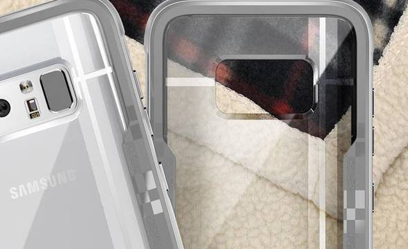 Zizo Shock Case - Pancerne etui Samsung Galaxy Note 8 (2017) z hartowanym szkłem na ekran (Silver/Gray) - zdjęcie 13
