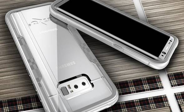 Zizo Shock Case - Pancerne etui Samsung Galaxy Note 8 (2017) z hartowanym szkłem na ekran (Silver/Gray) - zdjęcie 14