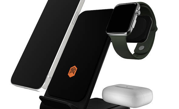STM ChargeTree Swing – Ładowarka bezprzewodowa 3w1 do iPhone, AirPods i Apple Watch (czarny) - zdjęcie 1