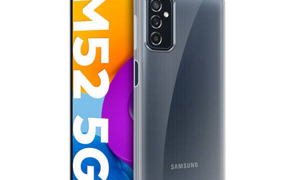 Crong Crystal Slim Cover - Etui Samsung Galaxy M52 5G (przezroczysty) - zdjęcie 2