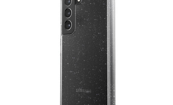 Speck Presidio Perfect-Clear with Glitter - Etui Samsung Galaxy S22 z powłoką antybakteryjną MICROBAN (Clear/Platinum Glitter) - zdjęcie 1