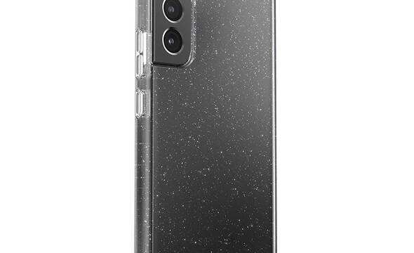 Speck Presidio Perfect-Clear with Glitter - Etui Samsung Galaxy S22+ z powłoką antybakteryjną MICROBAN (Clear/Platinum Glitter) - zdjęcie 2