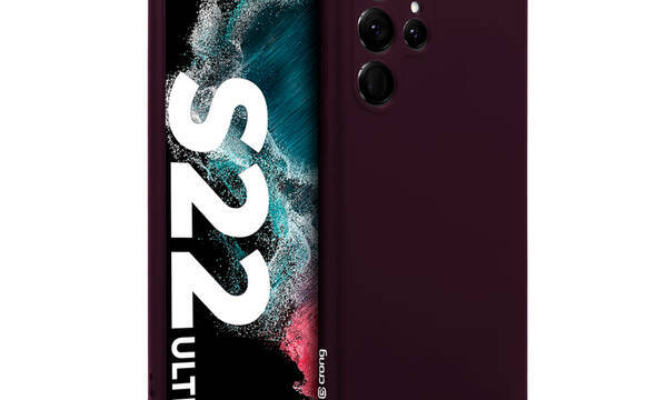 Crong Color Cover - Etui Samsung Galaxy S22 Ultra (burgundowy) - zdjęcie 1