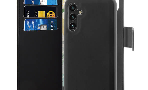 PURO Wallet Detachable - Etui 2w1 Samsung Galaxy A13 (czarny) - zdjęcie 1